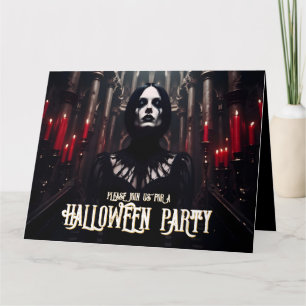 ハロウィンパーティー – ゴシックダーク招待状 カード