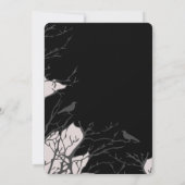 ハロウィンパーティー ゴシックファンタジー 月の魔女 招待状 (裏面)