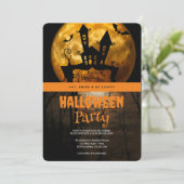 ハロウィンパーティー ゴシックムーン 招待状 (スタンド正面)