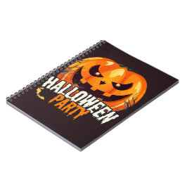 ハロウィンパーティー – ジャックオーランタン デザイン ノートブック