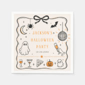 ハロウィンパーティー スタンダードカクテルナプキン (正面)