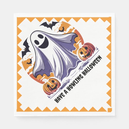 ハロウィンパーティー スタンダードランチョンナプキン (正面)