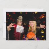 ハロウィンパーティー スプークタキュラー 面白いカボチャ 招待状 (裏面)