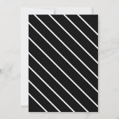 ハロウィンパーティー バット ブラックアンドホワイト 怖い衣装 招待状 (裏面)