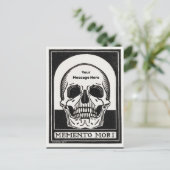 ハロウィンパーティー パーソナライズド スケルトン 誕生日 ポストカード (スタンド正面)