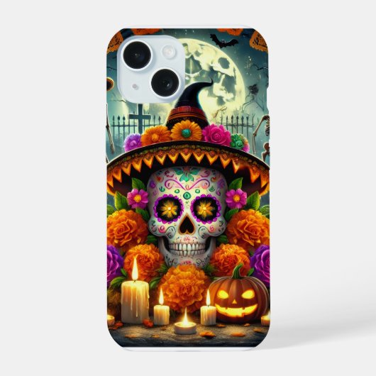 ハロウィンパーティー フォンケース iPhone 15ケース (裏面)