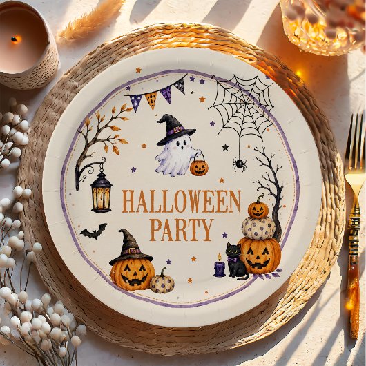 ハロウィンパーティー ペーパープレート