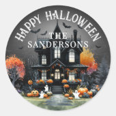 ハロウィンパーティー ラウンドシール (正面)