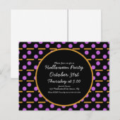 ハロウィンパーティー 幾何学的な模様 ポストカード (正面/裏面)