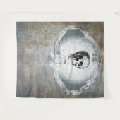 ハロウィンパーティー 怖い写真落とし背景小道具 タペストリー (正面(横))