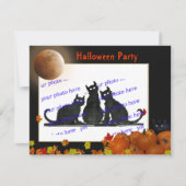 ハロウィンパーティー 招待状 (正面)