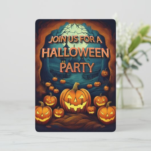 ハロウィンパーティー 招待状 (スタンド正面)