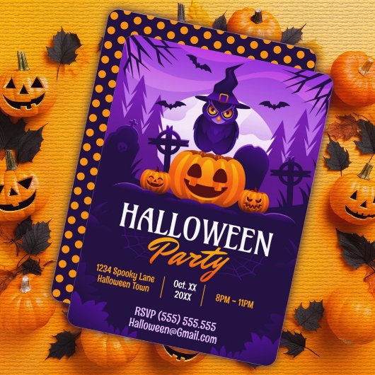 ハロウィンパーティー 招待状