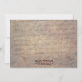 ハロウィンパーティー 招待状 (裏面)