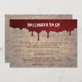 ハロウィンパーティー 招待状 (正面/裏面)