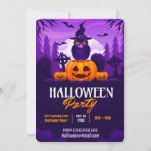 ハロウィンパーティー 招待状 (正面)