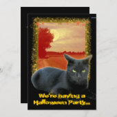 ハロウィンパーティー... 招待状 (正面/裏面)