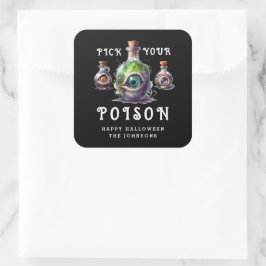 ハロウィンパーティー 毒を選べ スクエアシール