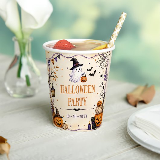 ハロウィンパーティー 紙コップ