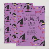 ハロウィンパーティー 蜘蛛 魔女 帽子 キャンディ (正面/裏面)