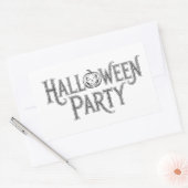 ハロウィンパーティー 長方形シール (封筒)