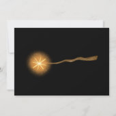 ハロウィンパーティー、魔女と魔法使い 招待状 (裏面)