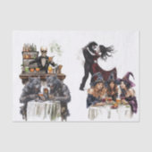 ハロウィンパーティー 魔女 水彩 薄葉紙 (正面)