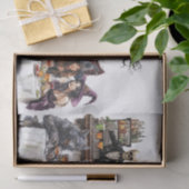 ハロウィンパーティー 魔女 水彩 薄葉紙 (ギフト)