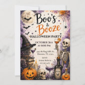 ハロウィンパーティー・Boo's & Booze 招待状 (正面)