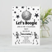 ハロウィンパーティー Let's Boogie ディスコボール 招待状 (スタンド正面)