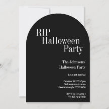 ハロウィンパーティー RIP 黒と白