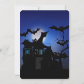 ハロウィンパーティ ヴィンテージ ゴシック 招待状 (裏面)