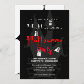 ハロウィンパーティ ヴィンテージ ゴシック 招待状 (正面/裏面)