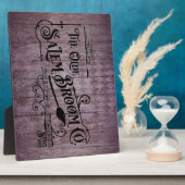 ハロウィンパープグランジルゴシックサレムブルーム フォトプラーク (側面)