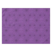 ハロウィンパープルスパイダーズくもの巣クモの巣 テーブルクロス (正面(横))