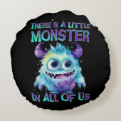 ハロウィンパープルモンスター ラウンドクッション (裏面)