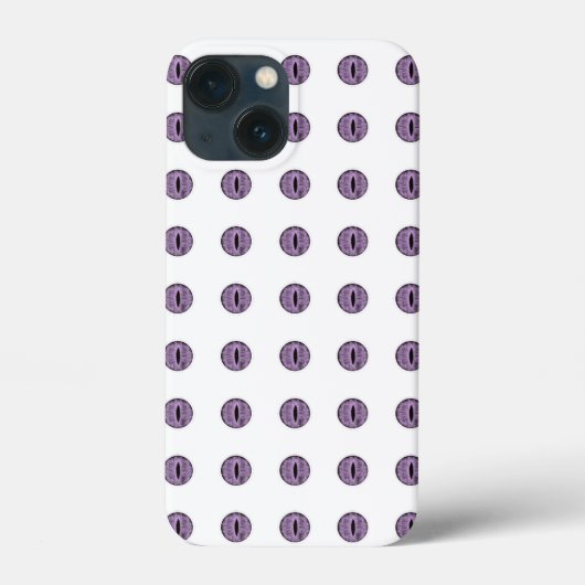 ハロウィンパープル水玉模様の目 Case-Mate iPhoneケース (裏面)