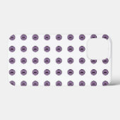 ハロウィンパープル水玉模様の目 Case-Mate iPhoneケース (裏面 (横))