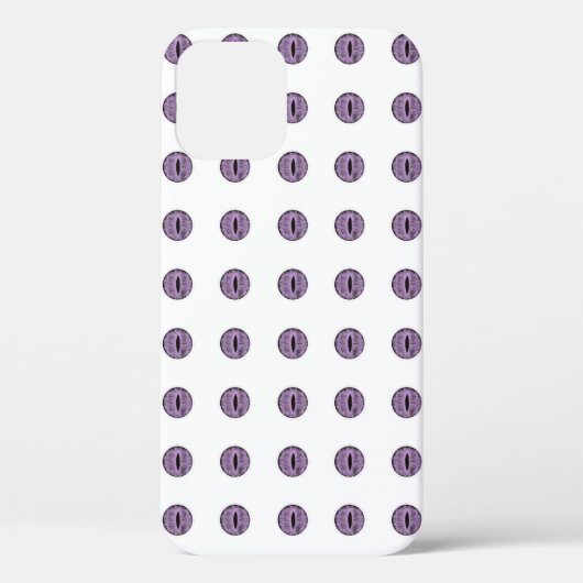 ハロウィンパープル水玉模様の目 Case-Mate iPhoneケース (裏面)