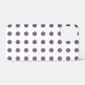 ハロウィンパープル水玉模様の目 Case-Mate iPhoneケース (裏面 (横))