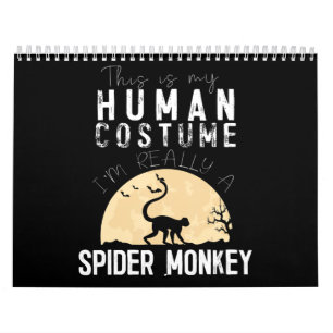 ハロウィンヒトスパイダーモンキー不気味なホラー カレンダー