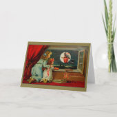 ハロウィンビクトリアンウィッチグリーティングカード カード (正面)