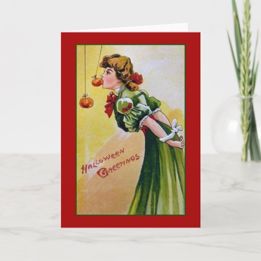 ハロウィンビクトリアングリーティングカード カード (正面)