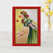 ハロウィンビクトリアングリーティングカード カード (黄色い花)