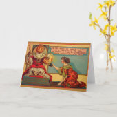 ハロウィンビクトリアングリーティングカード カード (黄色い花)