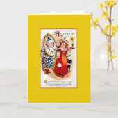 ハロウィンビクトリアングリーティングカード カード (黄色い花)