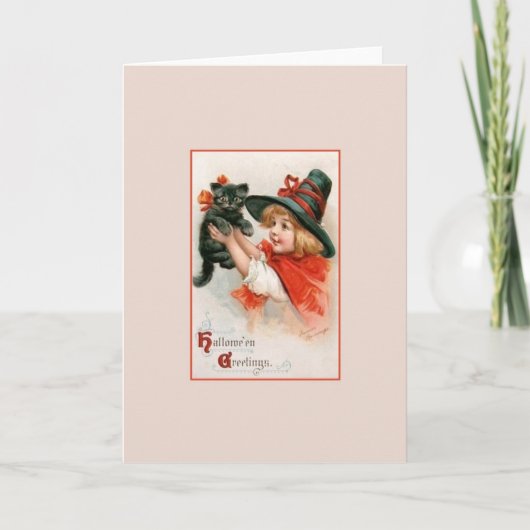 ハロウィンビクトリアングリーティングカード カード (正面)