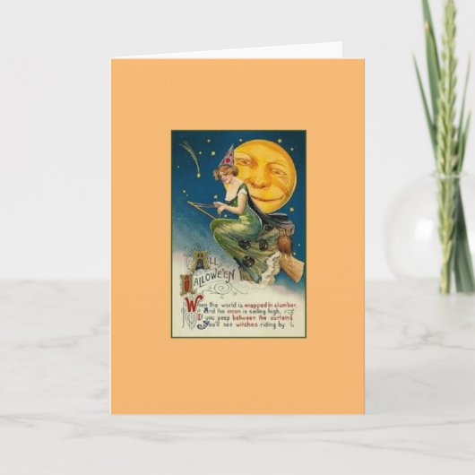 ハロウィンビクトリアングリーティングカード カード (正面)