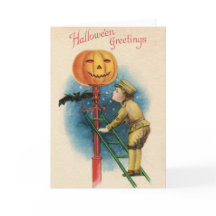 ハロウィンビクトリアングリーティングカード
