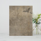 ハロウィンビクトリアンゴシックこうもりスクラップブック紙 (スタンド正面)